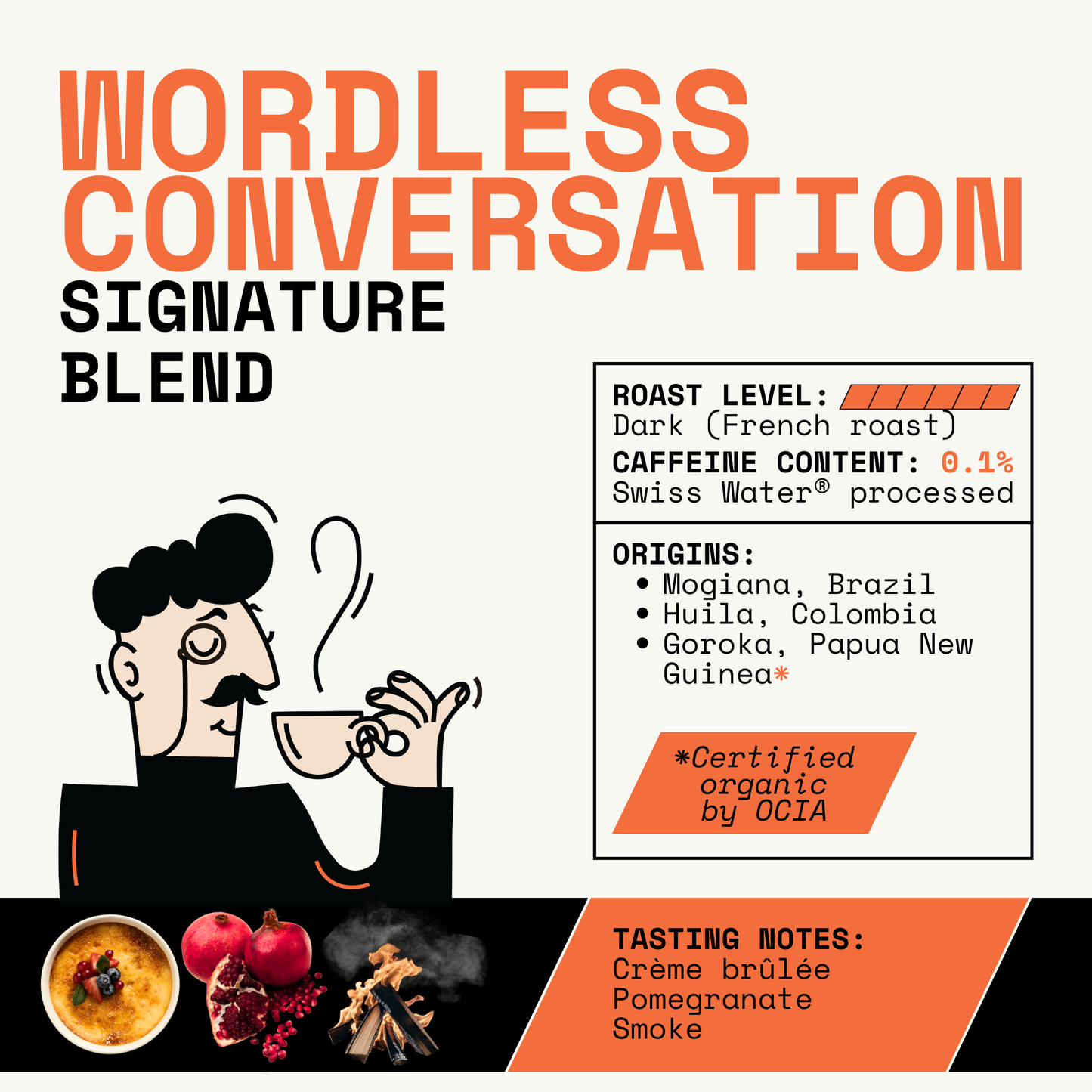 DEKÁF Wordless Conversation Coffee Blend Decaf