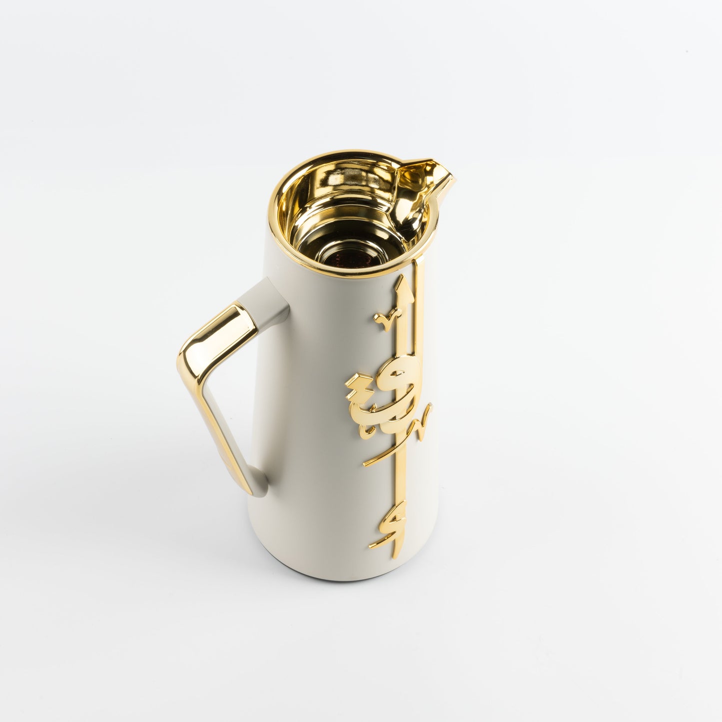 Liqa'a - Vacuum Flask / Thermos - Beige & Gold