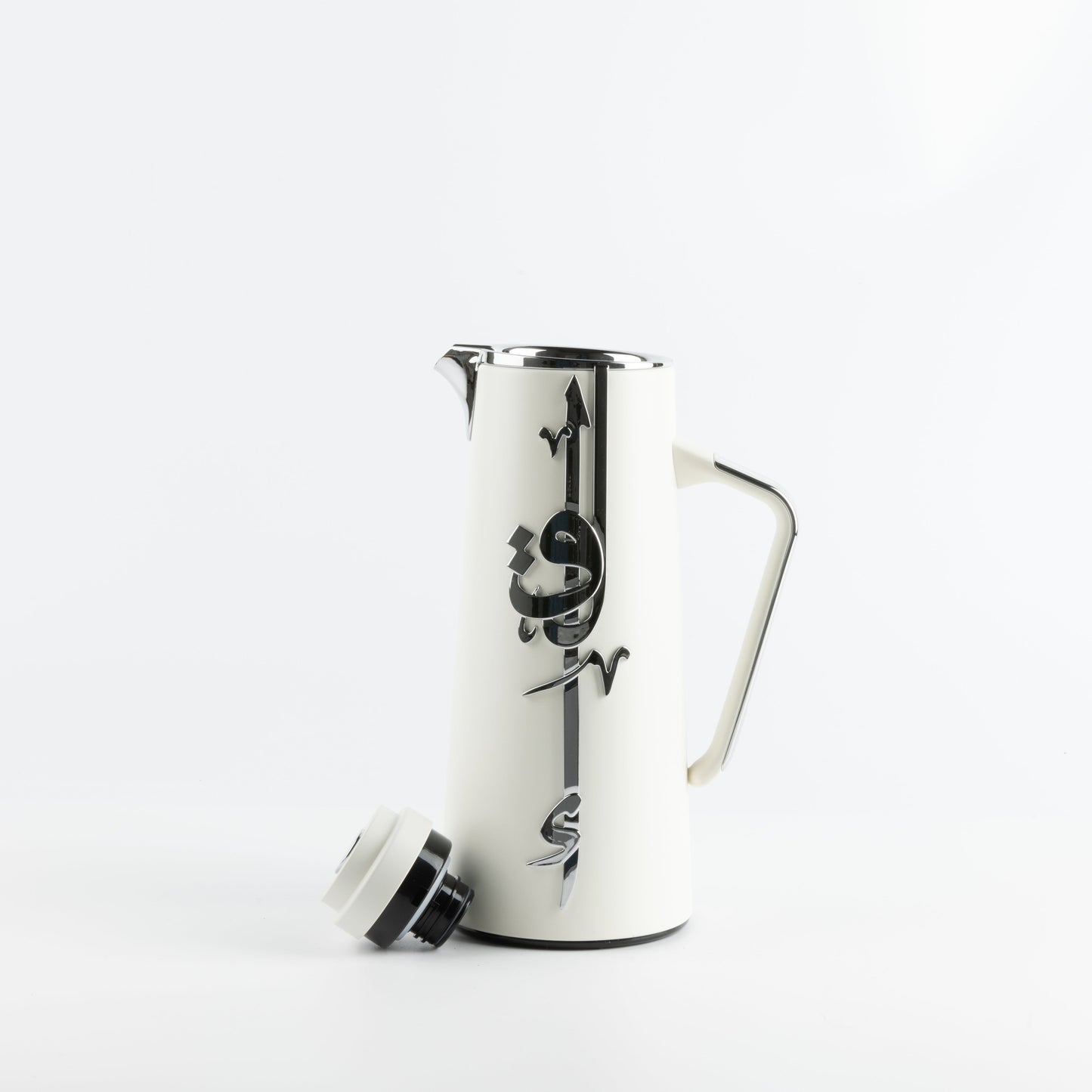 Liqa'a - Vacuum Flask / Thermos - Pearl White & Silver