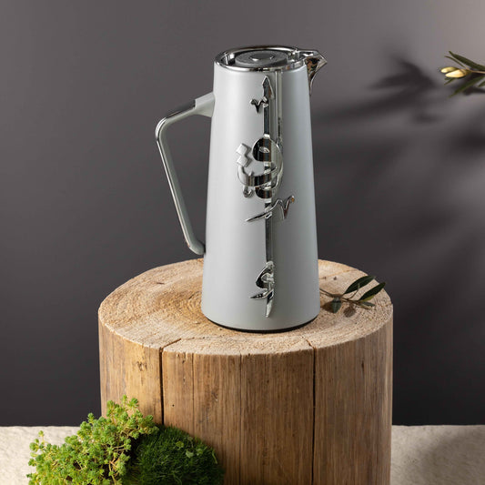 Liqa'a - Vacuum Flask / Thermos - Grey & Silver
