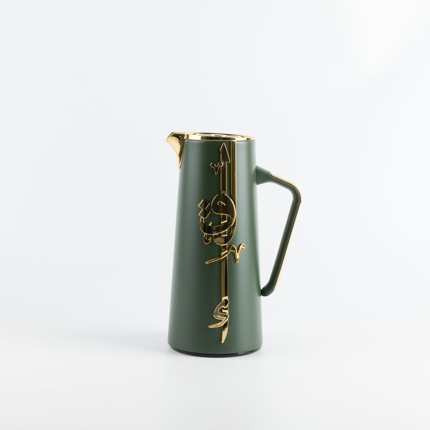Liqa'a - Vacuum Flask / Thermos - Olive Green  & Gold