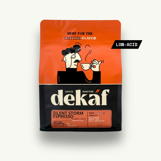 DEKÁF Silent Storm Low Caffeine Espresso Blend Decaf Coffee