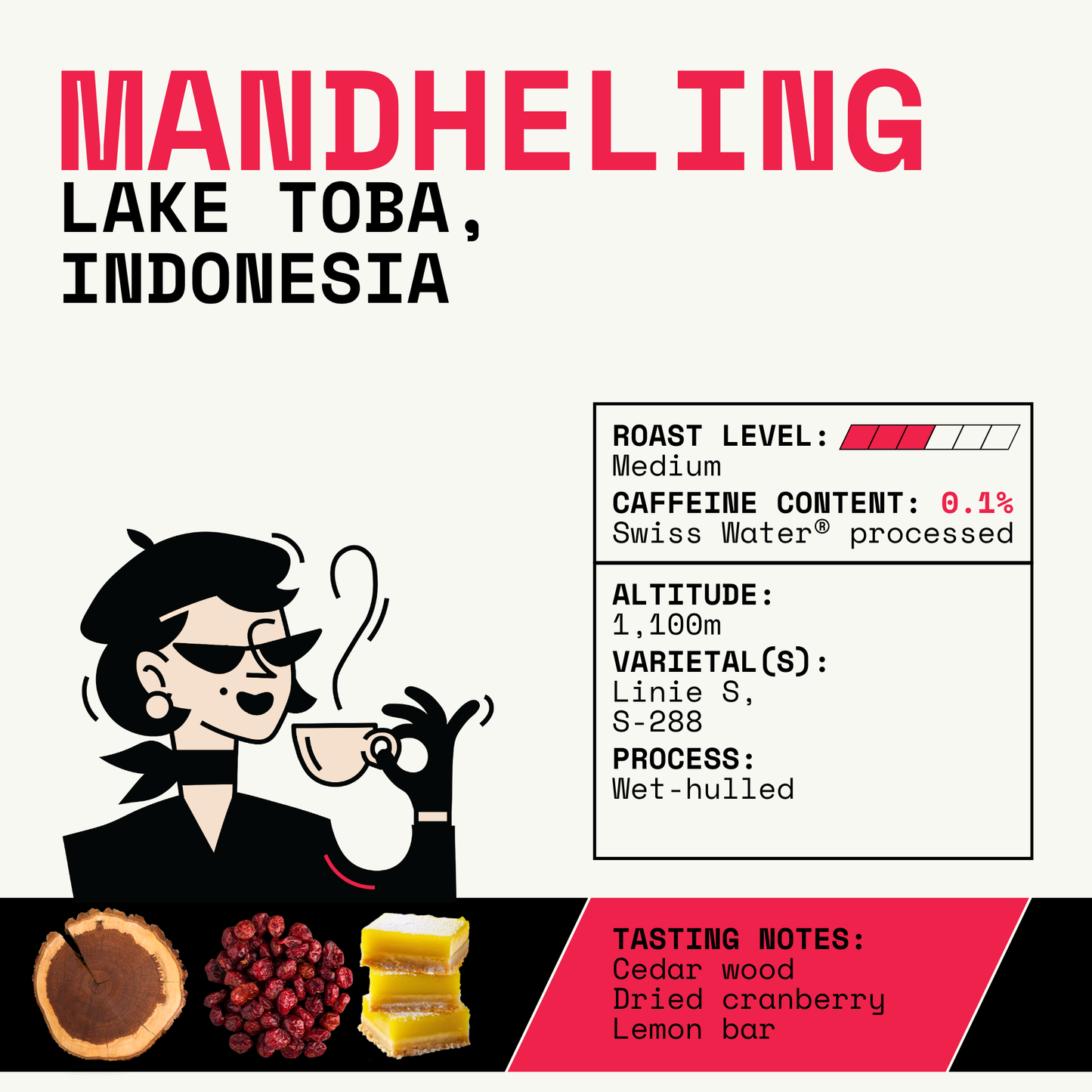 DEKÁF Decaf Sumatra Mandheling Coffee Beans