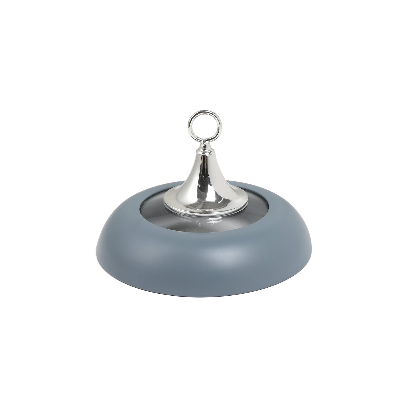 Jiwar 2.5L chafer haze blue by Otantik Home with silver lid and ring handle