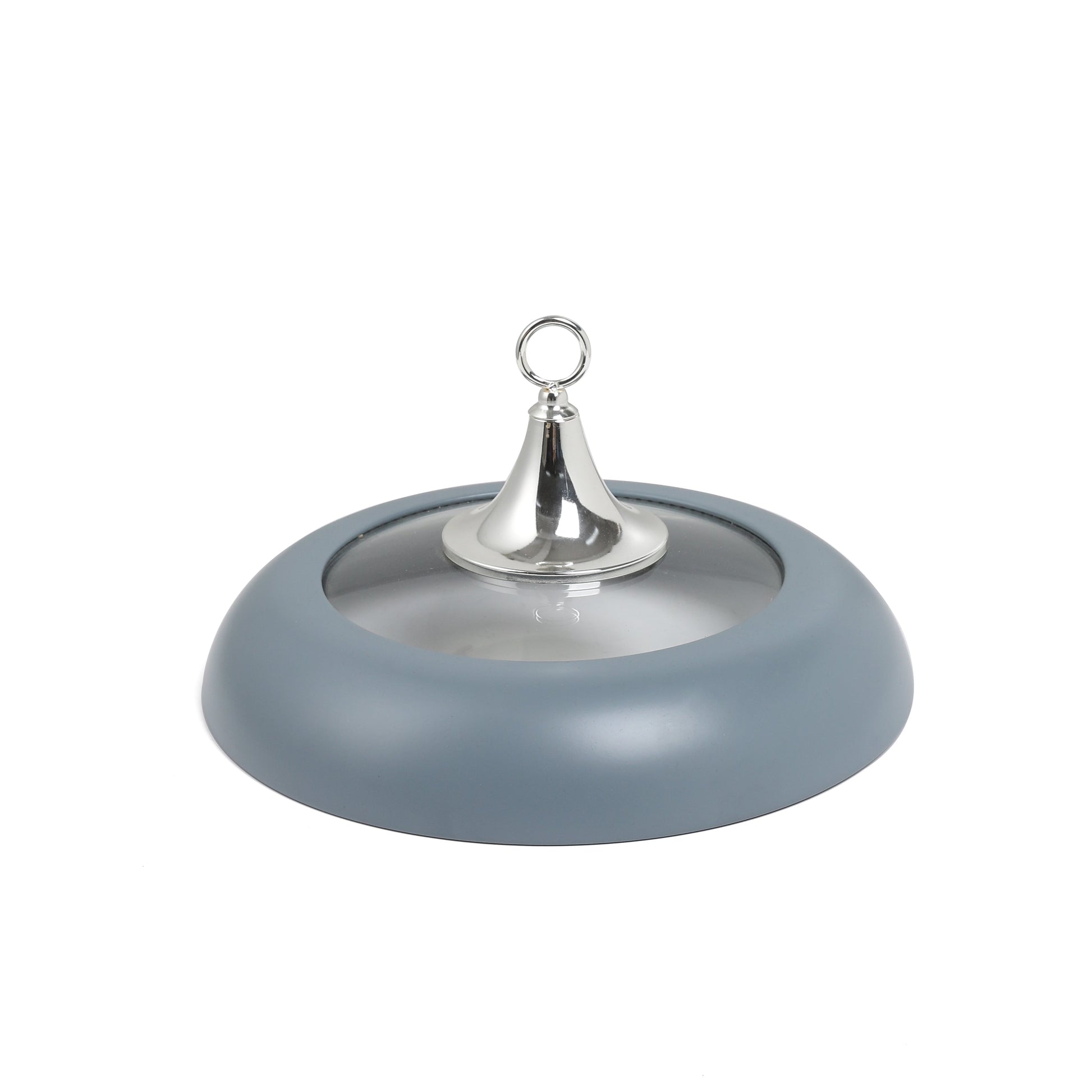 Jiwar 6 liter chafer haze blue with silver lid handle for elegant buffet serving