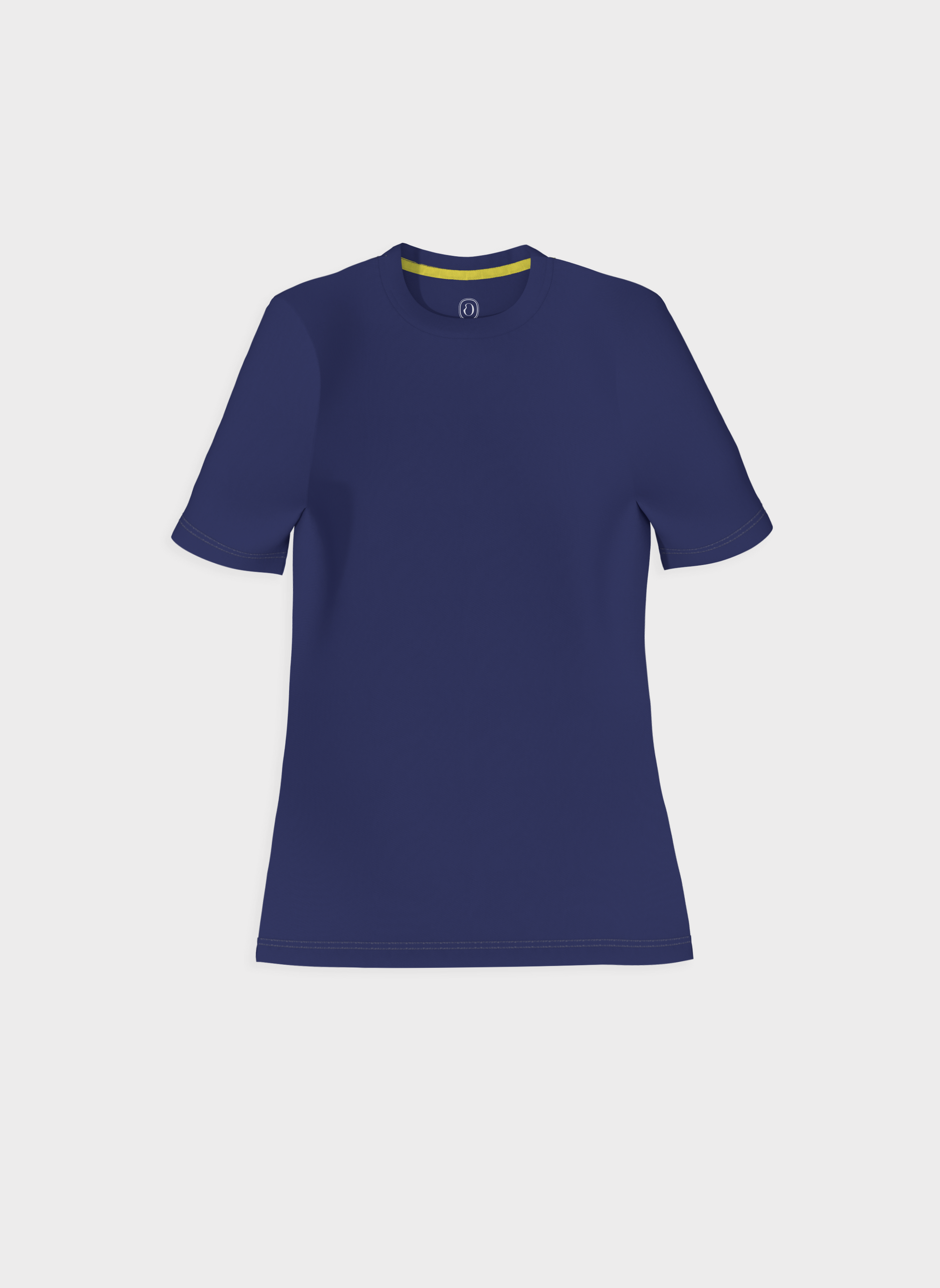 Ondine navy blue UPF 45 short sleeve t-shirt with crew neck for sun protection