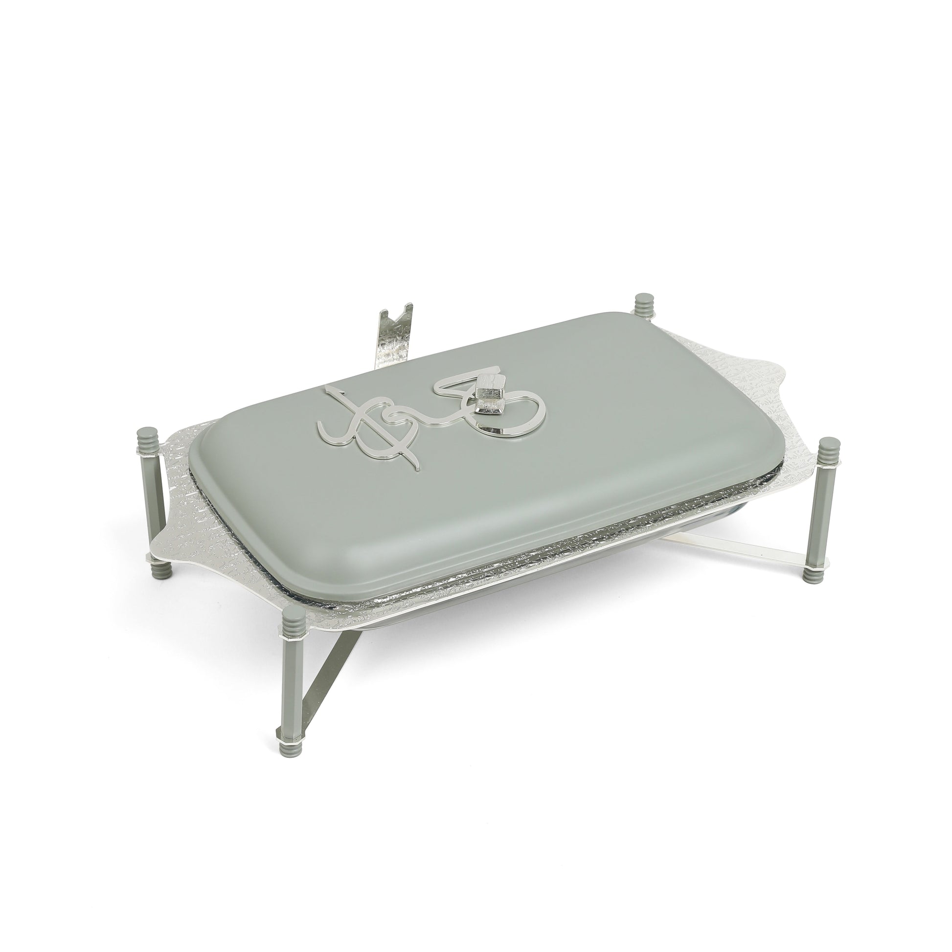 Otantik Home pyrex chafer with cover and metal stand for buffet serving